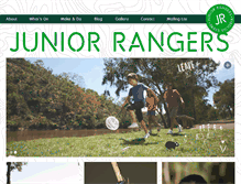 Tablet Screenshot of juniorrangers.com.au